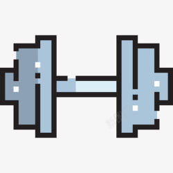 健身规划规划健身61线性颜色图标高清图片