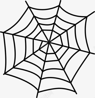 蜘蛛网蛛形纲粘性图标图标
