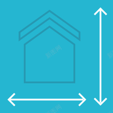 房地产图标矢量图蓝图房地产32平面图图标图标