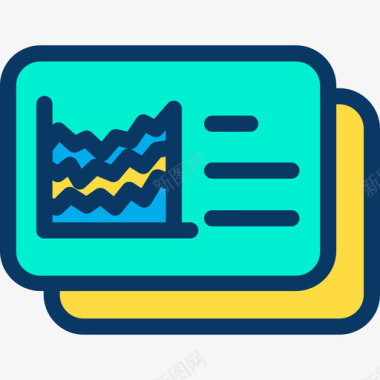 数据化分析免抠分析分析3线性颜色图标图标