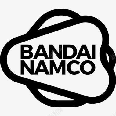 Bandai视频游戏标志5线性图标图标