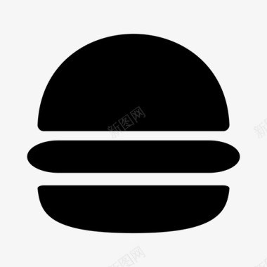 汉堡食物小吃图标图标