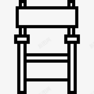 椅子免扣椅子家用家具6直线型图标图标