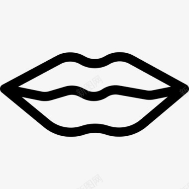 线型唇部美容spa5直线型图标图标