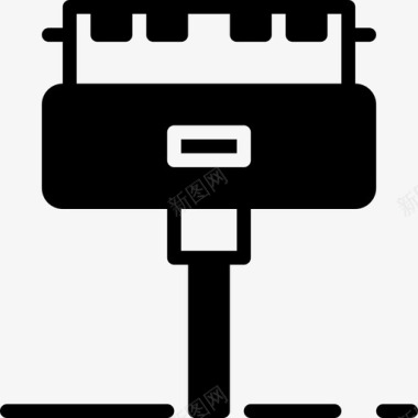 显示屏苹果苹果连接4实心图标图标