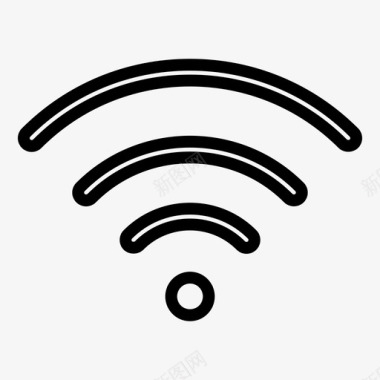 红色连接图wifi连接互联网图标图标