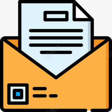 电子邮件客户端电子邮件电子邮件12线颜色图标图标