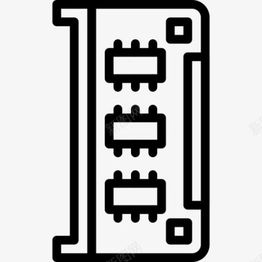 夹紧装置Ram装置34线性图标图标