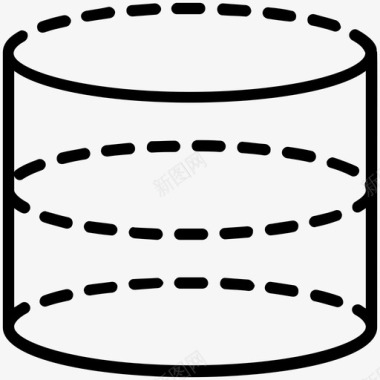 造型迥异圆柱体二维二维造型图标图标