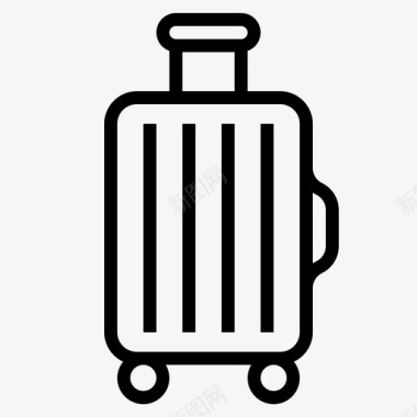 西服箱行李手提箱图标图标