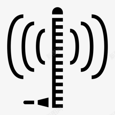 无人机天线电气无线电图标图标