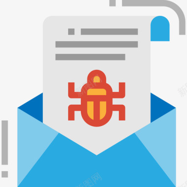 垃圾邮件垃圾邮件安全64扁平图标图标