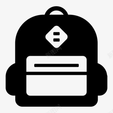 背包学校学生图标图标