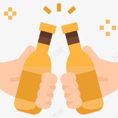 淡粉色图片啤酒47派对淡啤酒图标图标