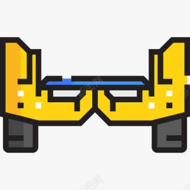 icon闪电滑板车自动平衡电动滑板车2线性颜色图标图标