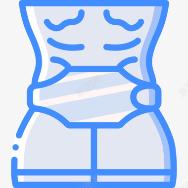 腰腰带健身器材14蓝色图标图标