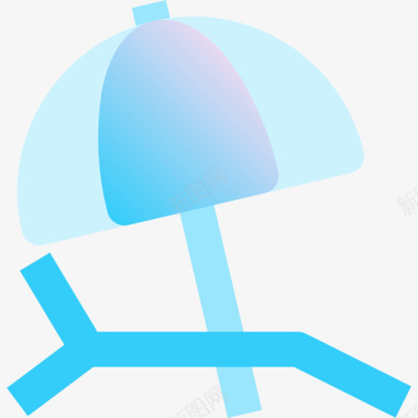 太阳伞旅行122蓝色图标图标