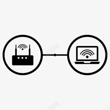 互联网连接信号传输图标图标