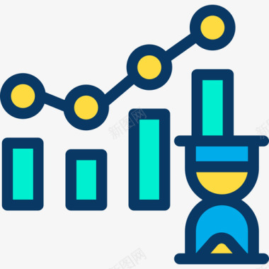 方条形条形图分析3线性颜色图标图标