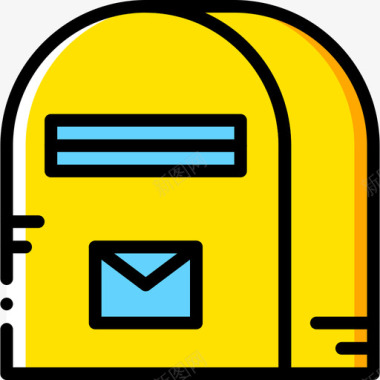 邮箱邮箱邮件4黄色图标图标