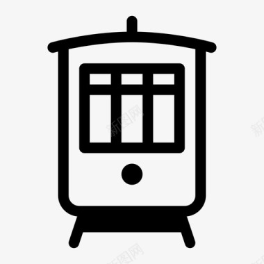 有轨电车公共交通公交车辆图标图标