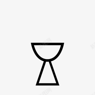 莱茵酒杯天主教徒圣杯图标图标