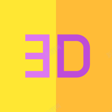 3D立体眼镜3d打印10平面图标图标