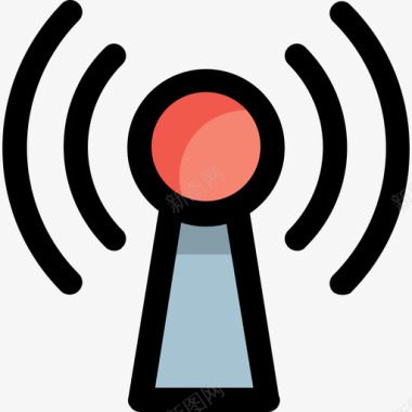 Wifi数字营销40线性彩色图标图标