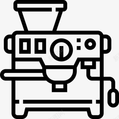 20咖啡机咖啡20线性图标图标