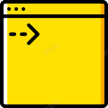 黄色春花编码显影25黄色图标图标