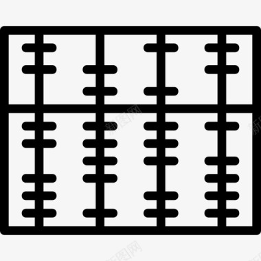 算盘珠线性金融算盘图标图标