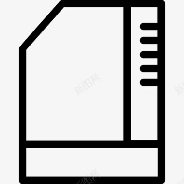 SIM卡图标Sd卡数据库4线性图标图标