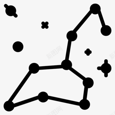 宇宙黑洞星座太空恒星图标图标