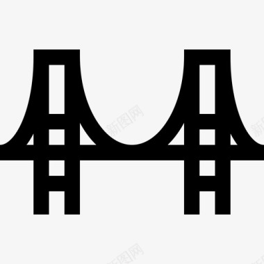 直线文森特托马斯桥纪念碑17直线图标图标