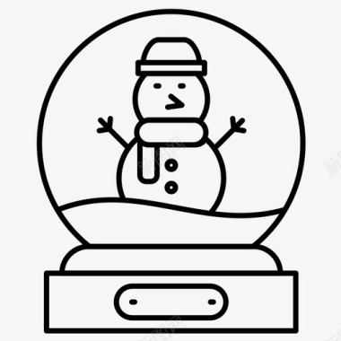 装饰球雪人球圣诞节装饰品图标图标