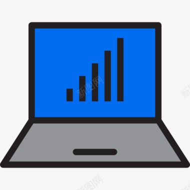 电脑笔记本图笔记本电脑通讯网络线颜色图标图标