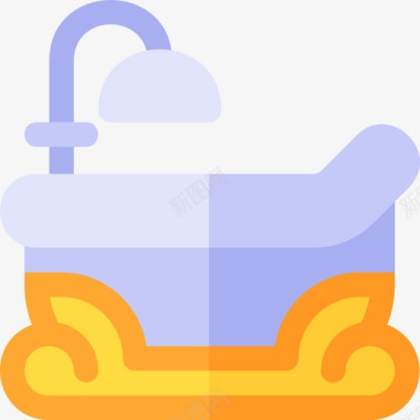 复古素材浴缸复古装饰13扁平图标图标