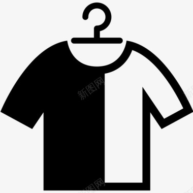 T恤衣服衣架图标图标