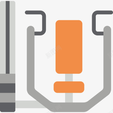 健身画册重量健身器材15扁平图标图标