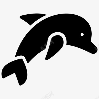 海豚海豚鱼人类友好图标图标