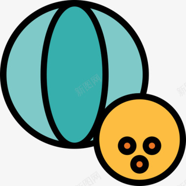 氢气球球玩具球球玩具26线颜色图标图标