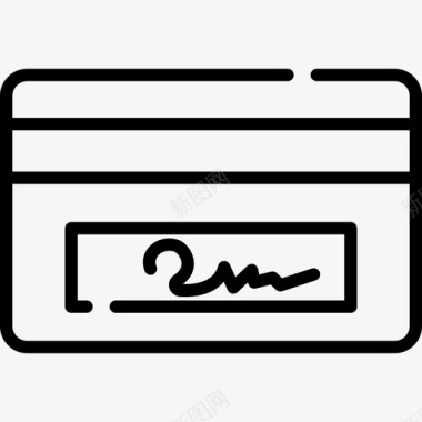 信用卡信用卡whatsapp线性图标图标