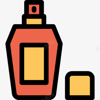 美容SPA香水美容和spa6线性颜色橙色图标图标