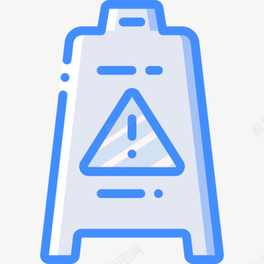 湿地板健康与安全3蓝色图标图标