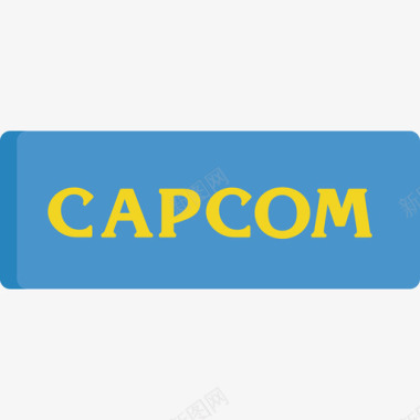 免抠素材Capcom视频游戏标识扁平图标图标