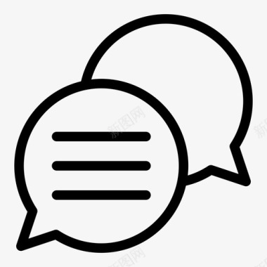 对话框注释气泡对话框图标图标