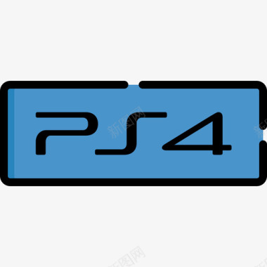 进度条游戏Ps4视频游戏logo2线性颜色图标图标