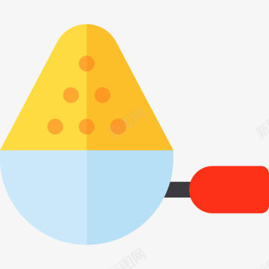 不锈钢大勺子勺子化学16扁平图标图标
