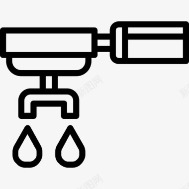 轻松过滤咖啡过滤器咖啡21线性图标图标