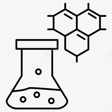 烧杯化学品烧杯化学烧瓶图标图标